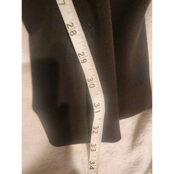 Express Black Studio Stretch Editor Stretch Pants Flared Size 8R - Picture 8 of 8